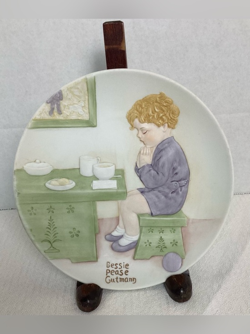 Vintage 1984 Bessie Pease Gutmann Once Upon A Childhood Plates 1984 Set of 3